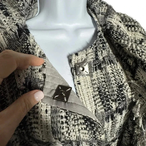 Oscar De La Renta Fall 2011 runway tweed blazer jacket size 10 made in italy - Picture 4 of 8